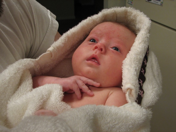 Carolyn's hooded bath towel